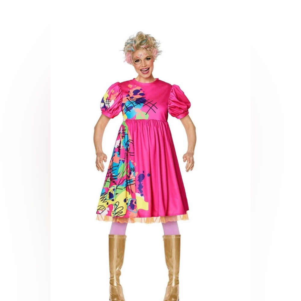 Weird Barbie The Movie Halloween Costume Cosplay Adult Size Small 4-6  New